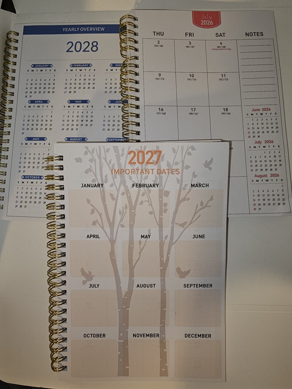 2026-2030 Monthly Planner Set Book Themed - Picture 5 of 5